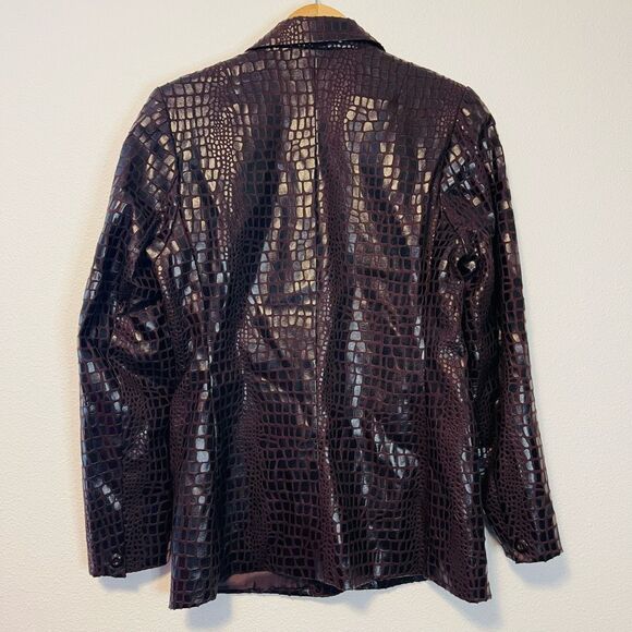 Vintage Selene Sport Animal Print Brown Jacket Size Medium - Picture 5 of 7